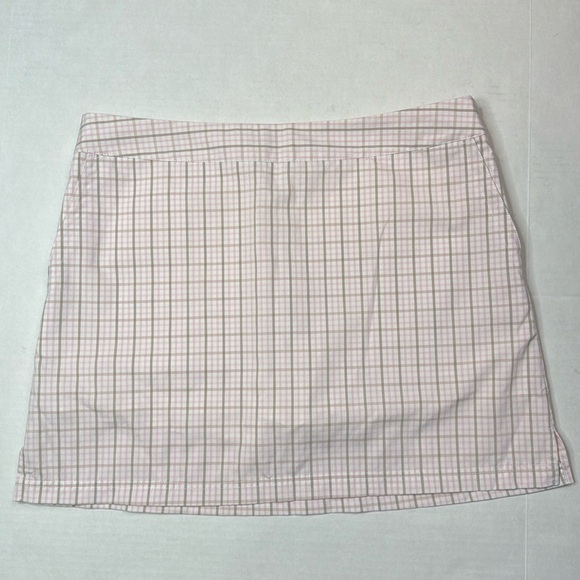 Adidas Pink Plaid Skirt - Picture 1 of 10